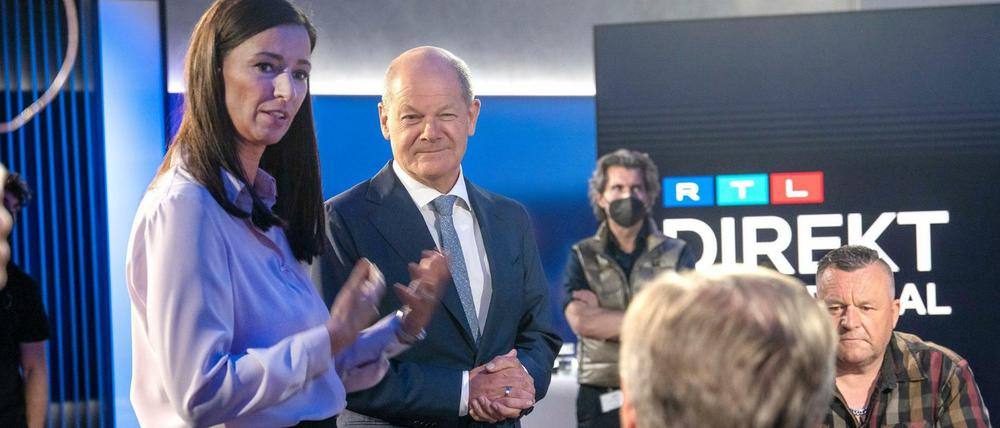 Bundeskanzler Olaf Scholz lehnte eine Kiew-Reise am Montagabend bei RTL erneut ab.