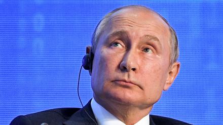 Wladimir Putin, Präsident von Russland, bei einem Treffen am Rande der „Russischen Energiewoche“.