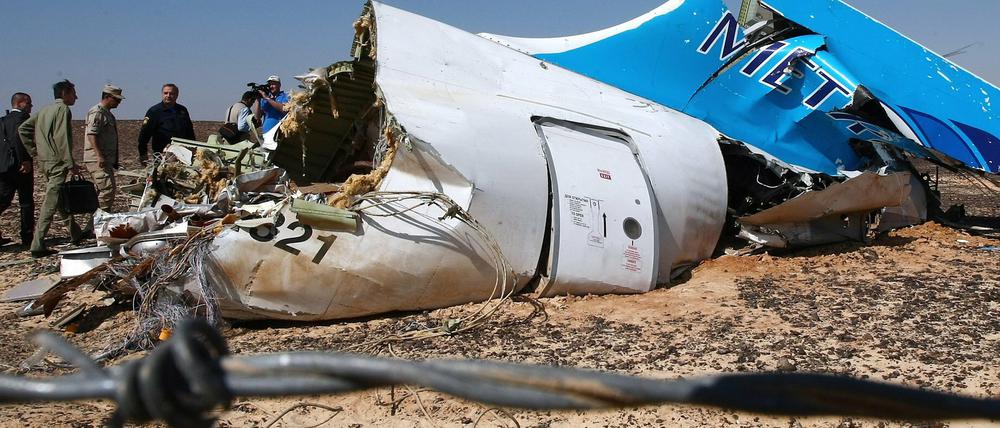In großer Höhe auseinandergebrochen: Bei der Flugkatastrophe auf der Sinai-Halbinsel kamen alle 224 Menschen an Bord ums Leben.
