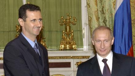Assad und Putin, ein Herz und eine Seele. Sie sitzen in Syrien am längeren Hebel. 
