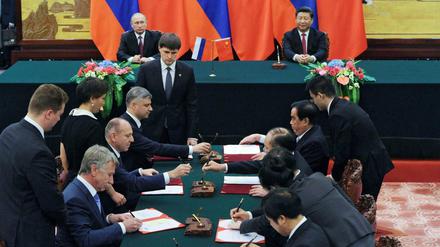 50 Abkommen haben China und Russland unterzeichnet. 
