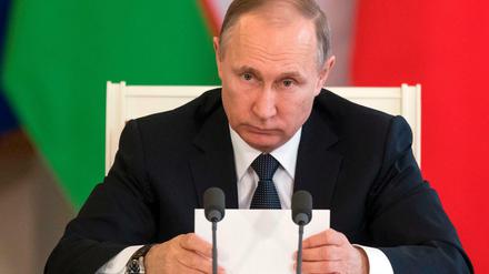 Russlands Präsident Wladimir Putin am Mittwoch im Kreml.