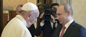 Wladimir Putin im Vatikan.