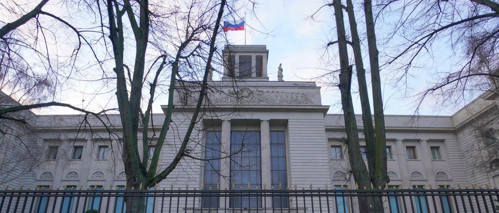 Das Botschaftsgebäude von Russland in Berlin.