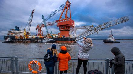 Pipeline Nord Stream 2: Russisches Verlegeschiff „Fortuna“ im Hafen von Wismar (Archivbild)  