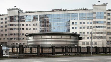 Das Gebäude der Hauptdirektion des Generalstabs der russischen Streitkräfte.