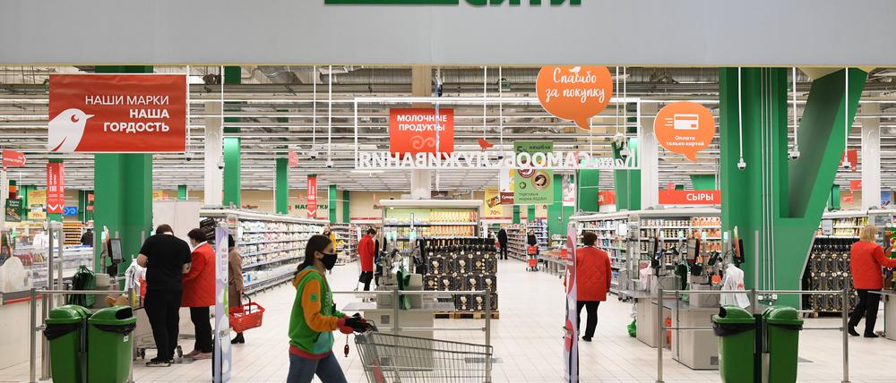 Supermarkt in Russland.