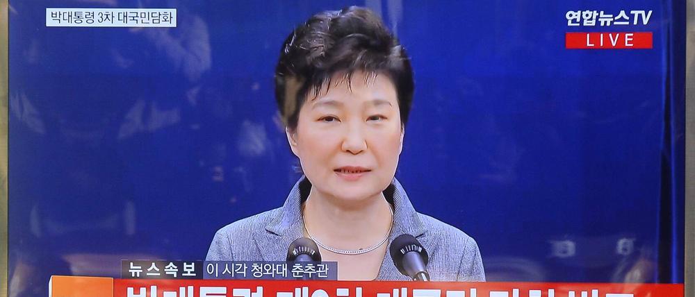 Südkoreas Präsidentin Park Geun Hye bestreitet in kriminelle Aktivitäten verwickelt zu sein.  