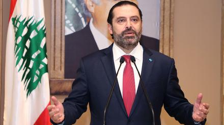Ministerpräsident Saad Hariri – hier im Oktober 2019.