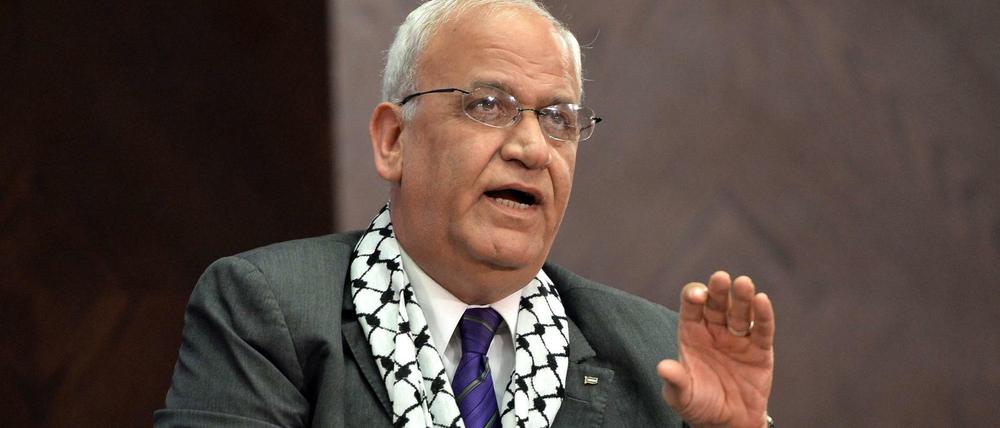 Saeb Erekat, Generalsekretär der Palästinensischen Befreiungsorganisation PLO.