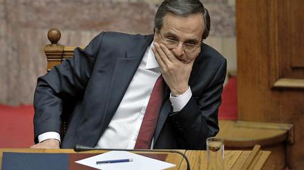 Antonis Samaras, griechischer Premier, will die Privilegien der Parlamentsbediensteten beschneiden. 
