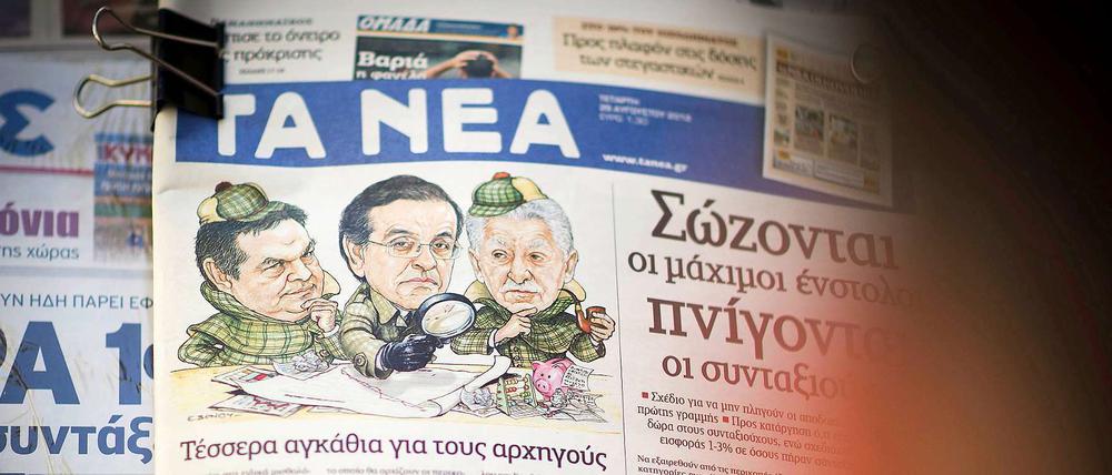 Auf der Suche nach Geld: Die griechische Regierung versucht derzeit, für den Haushalt der nächsten zwei Jahre 13,5 Milliarden Euro einzusparen.