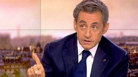 Nicolas Sarkozy am Sonntagabend in France 2.