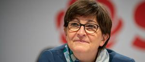 Will mit der FDP über die Schuldenbremse und die Finanzen reden - im nächsten Koalitionsausschuss: SPD-Chefin Saskia Esken.