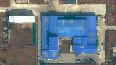 Dieses Satellitenbild zeigt das Forschungszentrum Sanumdong am Rande von Pjöngjang. 