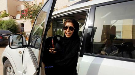 Stolz am Steuer: Eine saudische Demonstrantin am Protesttag im Juni 2011