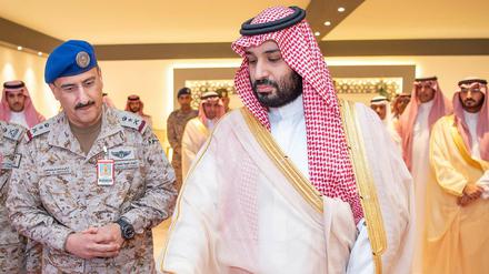 Saudi-Arabiens Kronprinz Mohammed bin Salman (rechts).