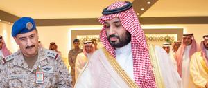 Saudi-Arabiens Kronprinz Mohammed bin Salman (rechts).
