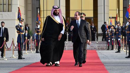 Abdel Fattah al-Sisi (r), Präsident von Ägypten, und Mohammad Salman bin Abdulaziz bin Salman Al Saud, Kronprinz von Saudi-Arabien. 