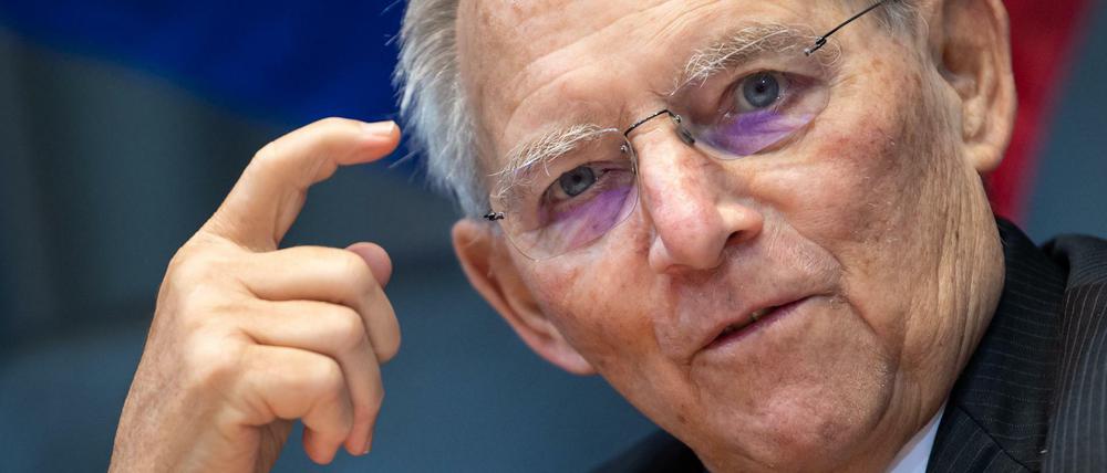 Lässt sich kaum aus der Ruhe bringen: Bundestagspräsident Wolfgang Schäuble.