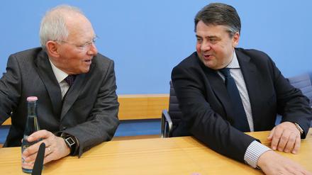 Finanzminister Wolfgang Schäuble und Wirtschaftsminister Sigmar Gabriel.
