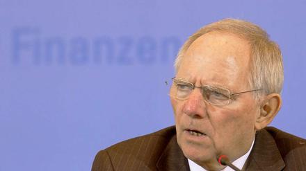 Schäuble strebt die "schwarze Null" an.