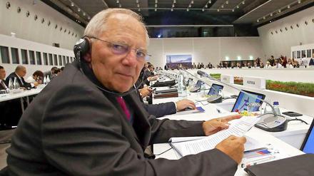 Wolfgang Schäuble ist am Samstag beim G-20-Treffen.