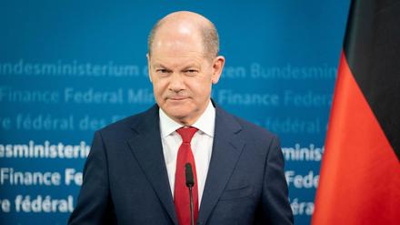 Der Bundesfinanzminister und SPD-Kanzlerkandidat Olaf Scholz (SPD).