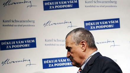 Schwarzenberg (Foto) geht in die Stichwahl mit Zeman.