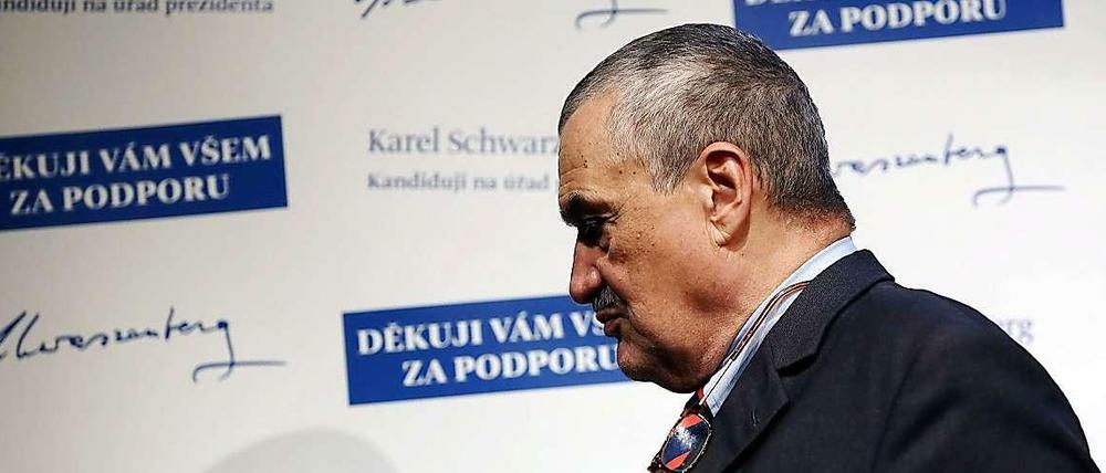 Schwarzenberg (Foto) geht in die Stichwahl mit Zeman.
