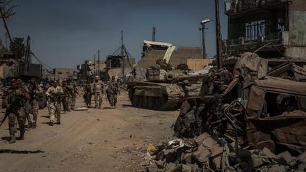 Irakische Soldaten in Mossul (Archivbild).