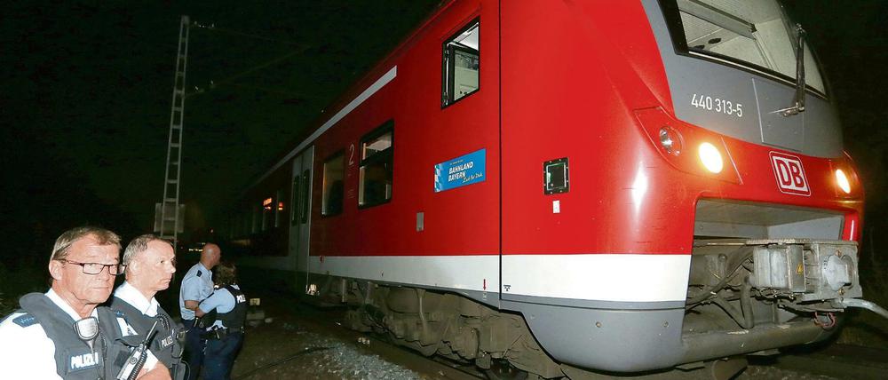 Ein Flüchtling hatte in einem Zug Reisende angegriffen und mehrere Menschen verletzt.
