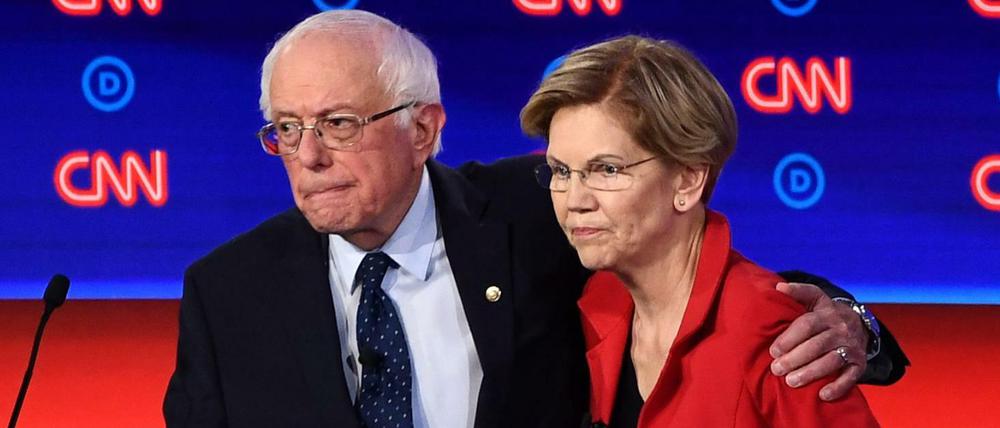 Bernie Sanders und Elizabeth Warren