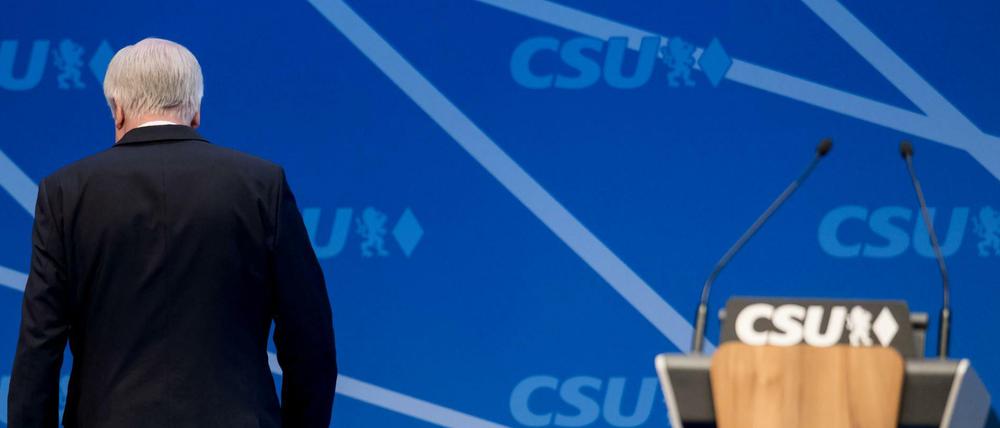 CSU-Chef Horst Seehofer beim Parteitag 2017