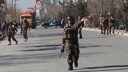 Bewaffnete Sicherheitskräfte in Kabul. (Archiv)