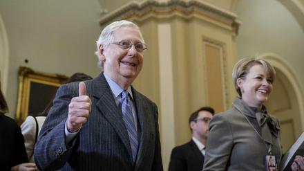 Triumph für die Republikaner: Der Mehrheitsführer im Senat, Mitch McConnell 