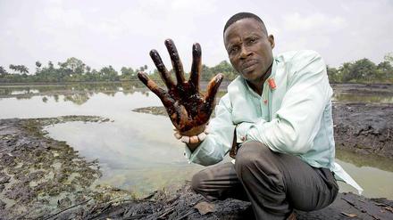 Öl, überall nur Öl: Weite Teile der Region Ogoniland in Nigeria sind verseucht.