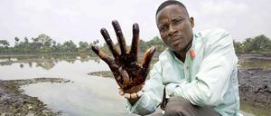 Öl, überall nur Öl: Weite Teile der Region Ogoniland in Nigeria sind verseucht.