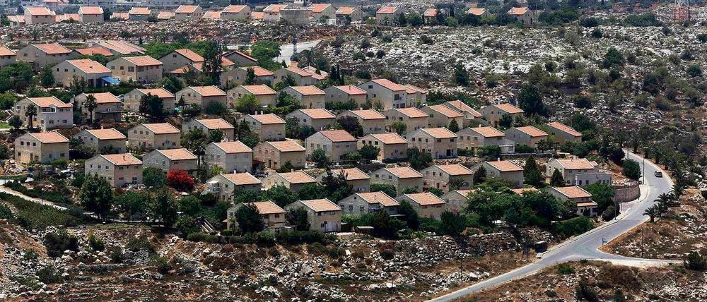Ein Blick auf eine jüdische Siedlung im Westjordanland. Die Gemeinde Ofra liegt nördlich von Ramallah. 