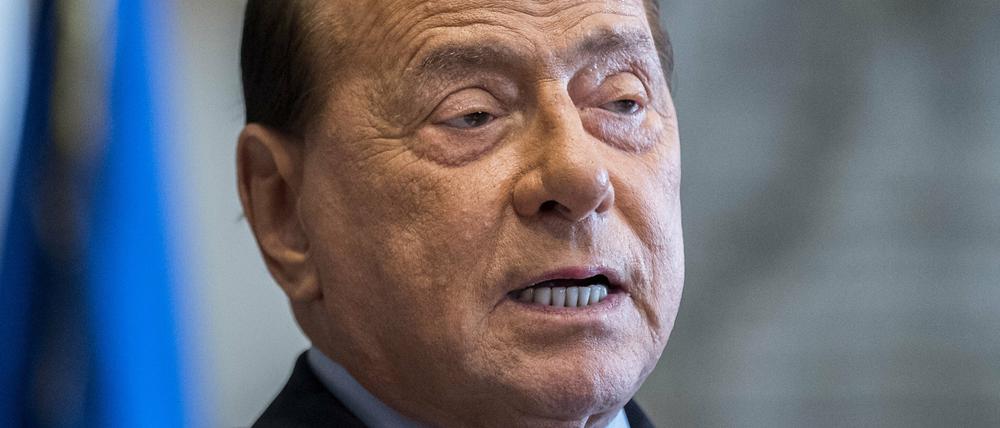 Silvio Berlusconi, ehemaliger Premierminister von Italien, erklärt die Absichten seiner Partei. 