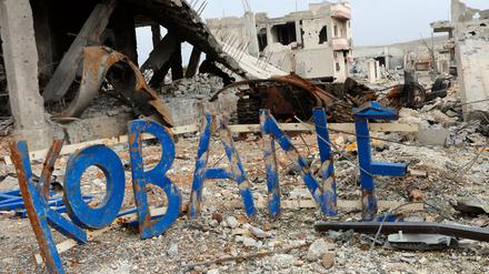 Die nordsyrische Kurdenstadt Kobane liegt in Trümmern.