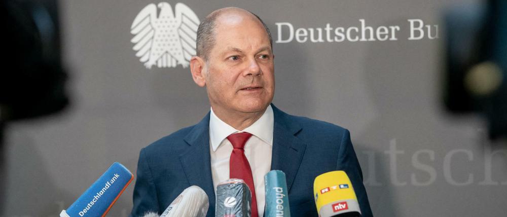 Bundesfinanzminister und Vizekanzler Olaf Scholz (SPD).