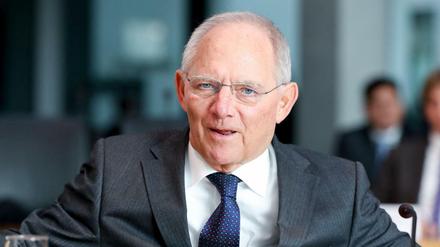 Bundesfinanzminister Wolfgang Schäuble (CDU) 