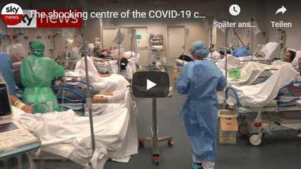 Die Aufnahmen von Coronavirus-Patienten in Bergamo sind beunruhigend. 