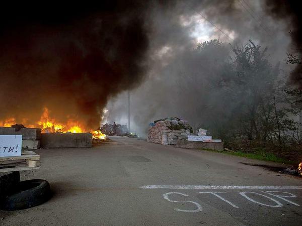 Es brennt in der Ostukraine. 