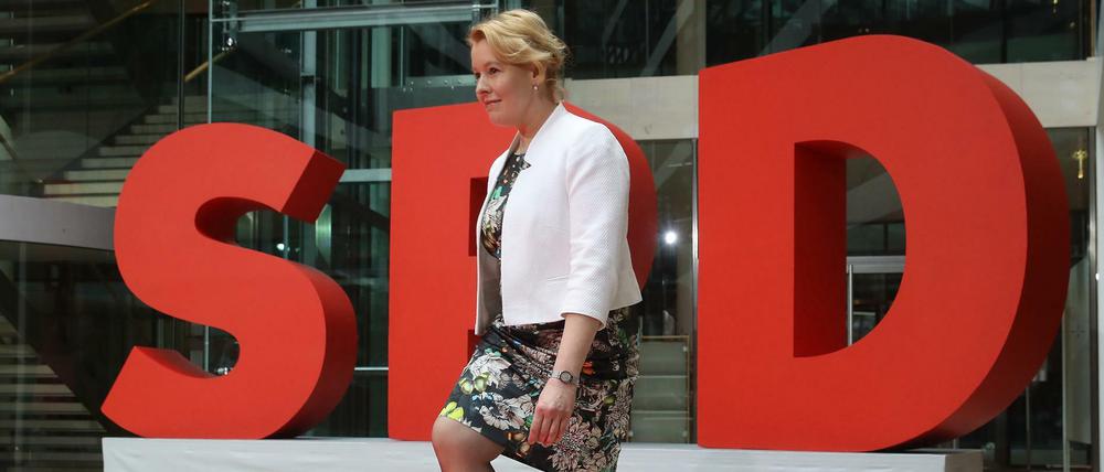 Nächste Stufe kann genommen werden: Franziska Giffey ist eine der Hoffnungsträgerinnen der SPD.