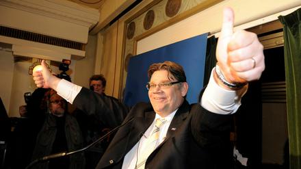 Timo Soini, der Chef der rechtspopulistischen Partei Wahre Finnen.