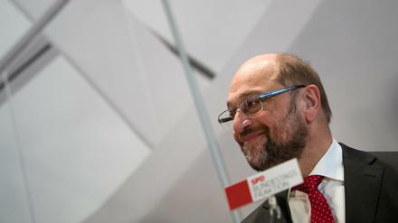 Gute Stimmung: Der designierte Kanzlerkandidat und SPD-Parteivorsitzende Martin Schulz liegt in einer ersten Umfrage gleichauf mit der Bundeskanzlerin.