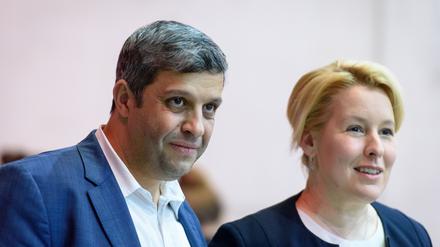 Zwei, die sich was trauen: Raed Saleh und Franziska Giffey wollen die Berliner SPD führen - auch inhaltlich.
