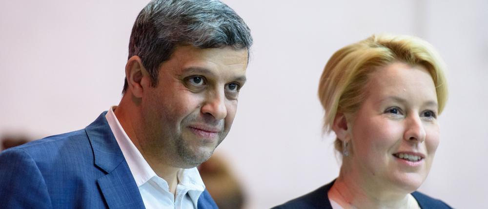 Zwei, die sich was trauen: Raed Saleh und Franziska Giffey wollen die Berliner SPD führen - auch inhaltlich.